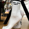 „Feg mich weg“ Socks weiß